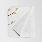 golden leaves Throw Blanket Gallery Image 3