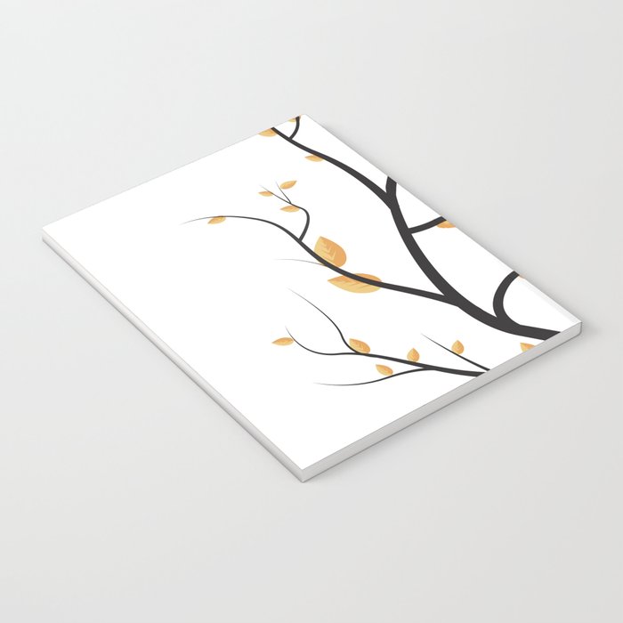 golden leaves Notebook Gallery Image 3