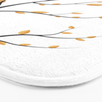 golden leaves Bath Mat Gallery Image 3