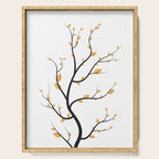 golden leaves Serving Tray Gallery Image 1