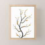 golden leaves Mini Art Print Gallery Image 1