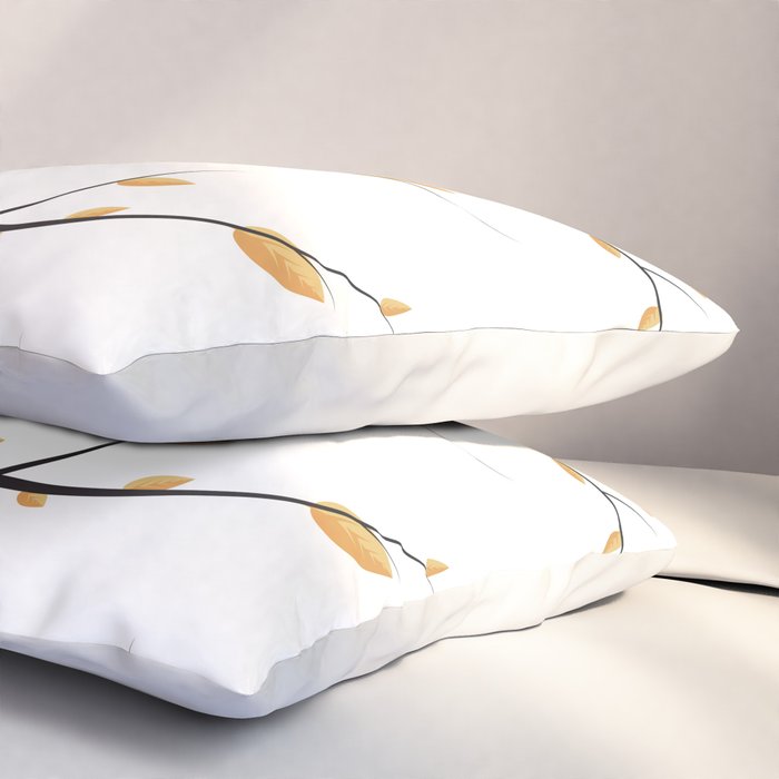 golden leaves Pillow Sham Gallery Image 3