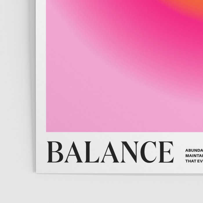 Gradient Angel Numbers: Balance Poster Gallery Image 3