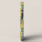 Retro Flowers Check Pattern XXI iPhone Case Gallery Image 2