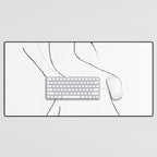 Minimal Line Drawing 2 Desk Mat Gallery Image 1