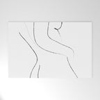 Minimal Line Drawing 2 Welcome Mat Gallery Image 1