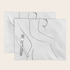 Minimal Line Drawing 2 Placemat Gallery Image 1