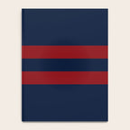 Navy Red Red Horizontal Stripes Notebook Gallery Image 4