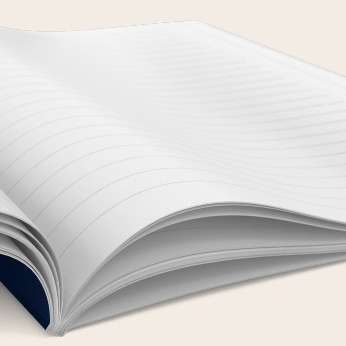 Navy Red Red Horizontal Stripes Notebook Gallery Image 2