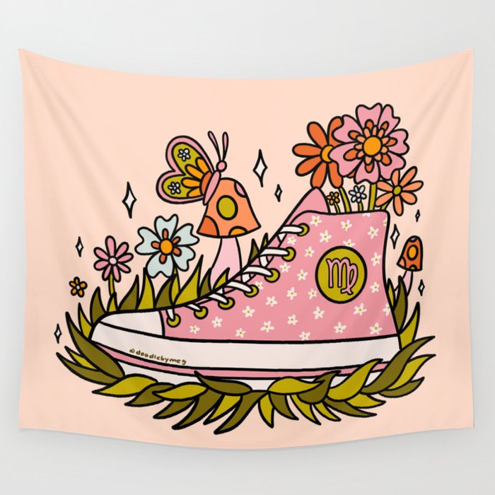 Virgo Sneaker Wall Tapestry Gallery Image 4