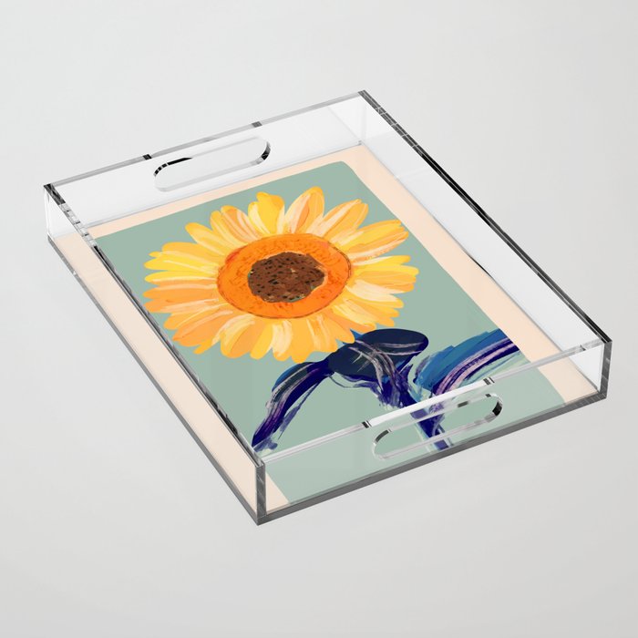 Sunflower 2 Acrylic Tray Gallery Image 1