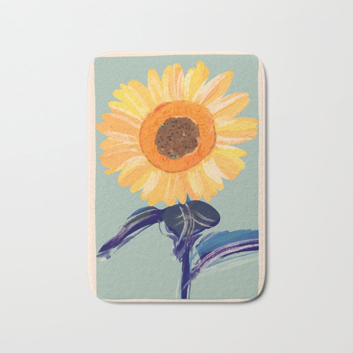 Sunflower 2 Bath Mat Gallery Image 1