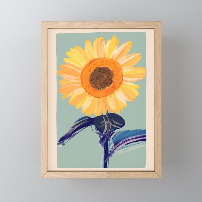 Sunflower 2 Mini Art Print Gallery Image 1