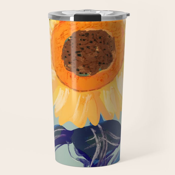 Sunflower 2 Travel Mug Gallery Image 1