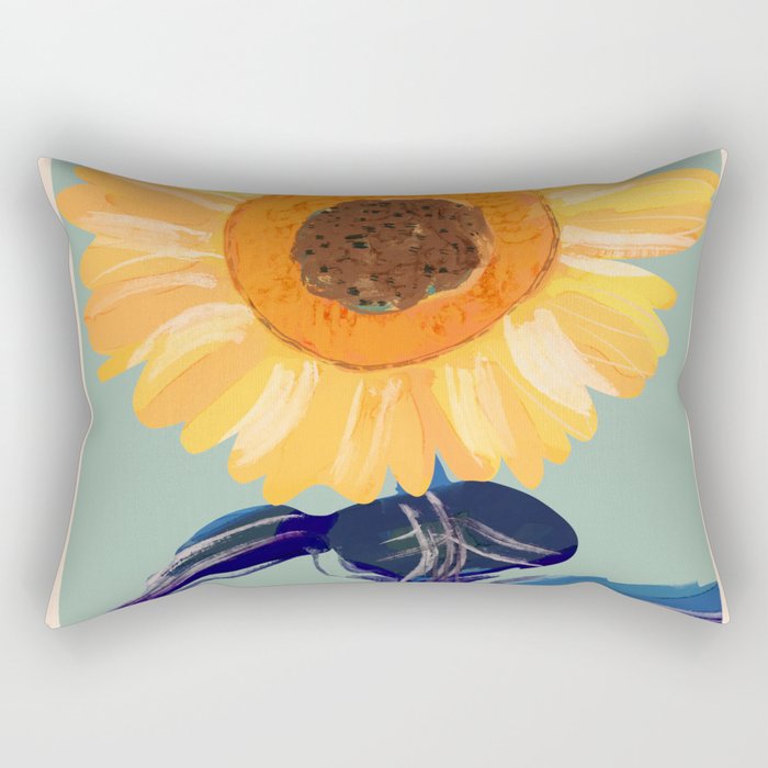 Sunflower 2 Rectangular Pillow Gallery Image 1