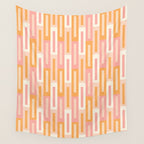 Rectangular Color Blocks In Soft Pastel Tones Wall Tapestry Gallery Image 4