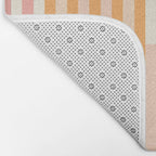 Rectangular Color Blocks In Soft Pastel Tones Bath Mat Gallery Image 2