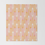 Rectangular Color Blocks In Soft Pastel Tones Throw Blanket Gallery Image 2