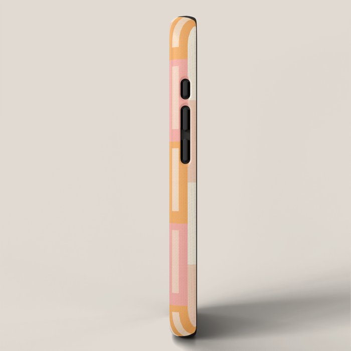 Rectangular Color Blocks In Soft Pastel Tones iPhone Case Gallery Image 2