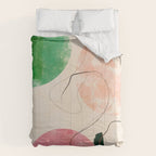 abstract organic shape pastel summer 3 Comforter Gallery Image 6