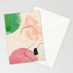 abstract organic shape pastel summer 3 Stationery Card Gallery Image 2