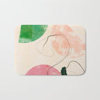 abstract organic shape pastel summer 3 Bath Mat Gallery Image 1