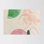 abstract organic shape pastel summer 3 Rug Gallery Image 2