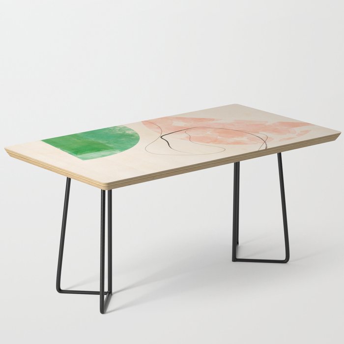 abstract organic shape pastel summer 3 Coffee Table Gallery Image 1