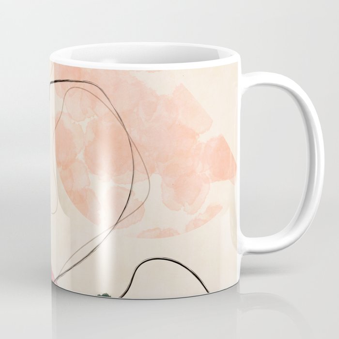 abstract organic shape pastel summer 3 Coffee Mug Gallery Image 1