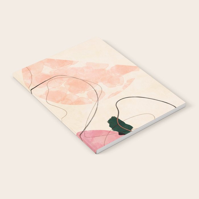 abstract organic shape pastel summer 3 Notebook Gallery Image 1