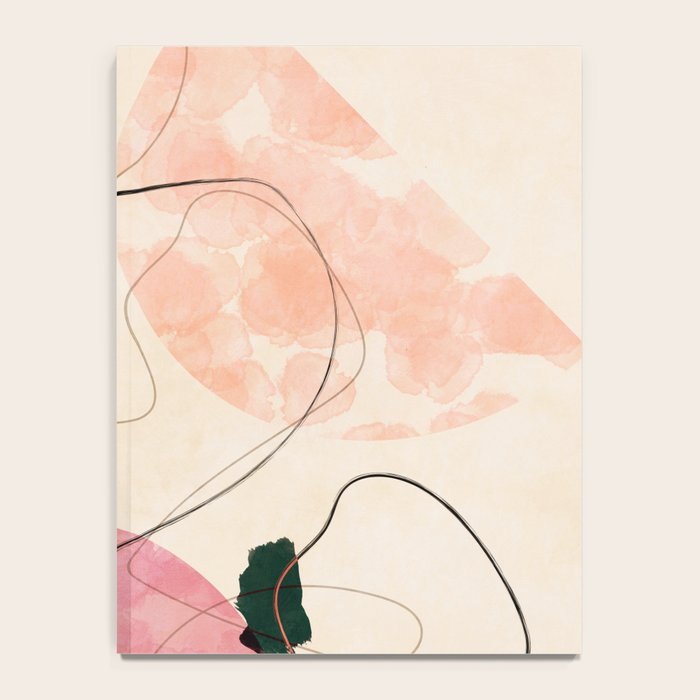 abstract organic shape pastel summer 3 Notebook Gallery Image 4