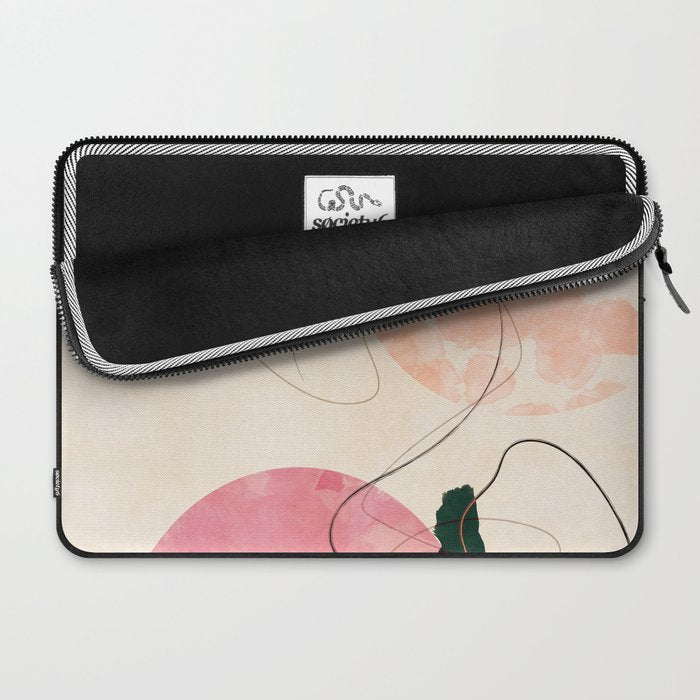 abstract organic shape pastel summer 3 Laptop Sleeve Gallery Image 2