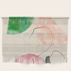 abstract organic shape pastel summer 3 Wall Hanging Gallery Image 1