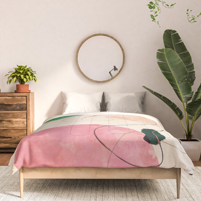abstract organic shape pastel summer 3 Comforter Gallery Image 3