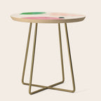 abstract organic shape pastel summer 3 Side Table Gallery Image 1