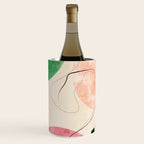 abstract organic shape pastel summer 3 Wine Chiller Gallery Image 1