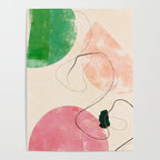 abstract organic shape pastel summer 3 Poster Gallery Image 4