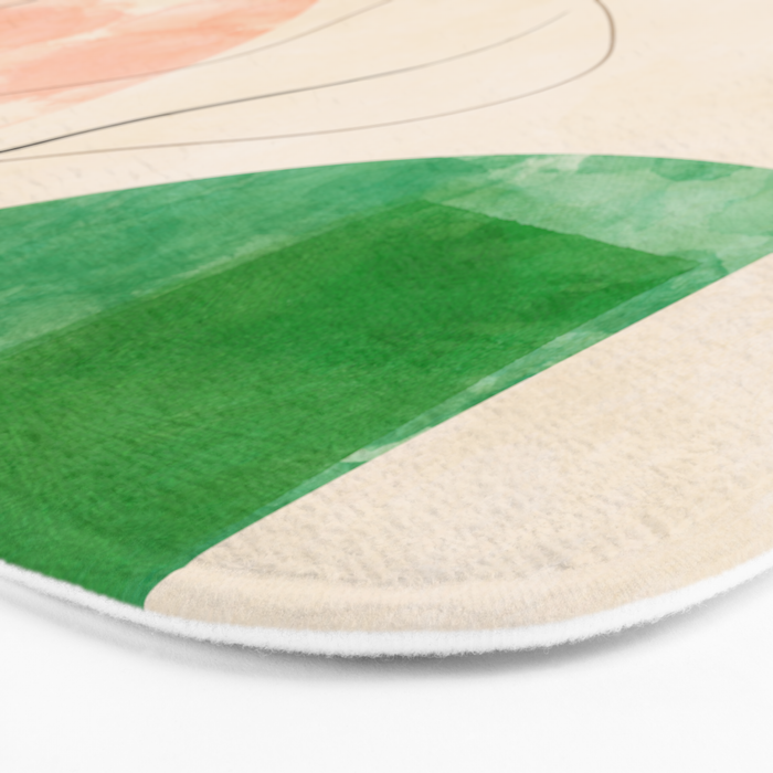 abstract organic shape pastel summer 3 Bath Mat Gallery Image 3