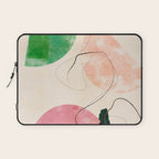abstract organic shape pastel summer 3 Laptop Sleeve Gallery Image 1