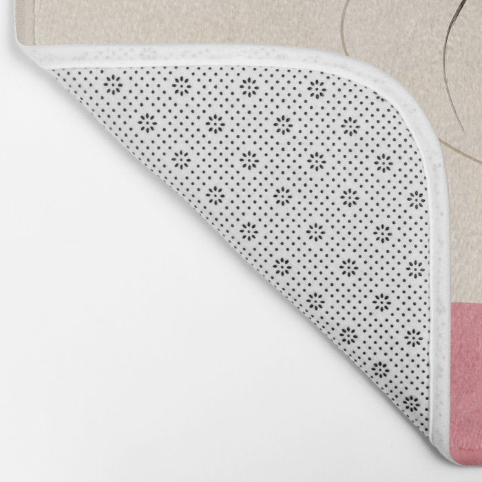 abstract organic shape pastel summer 3 Bath Mat Gallery Image 2
