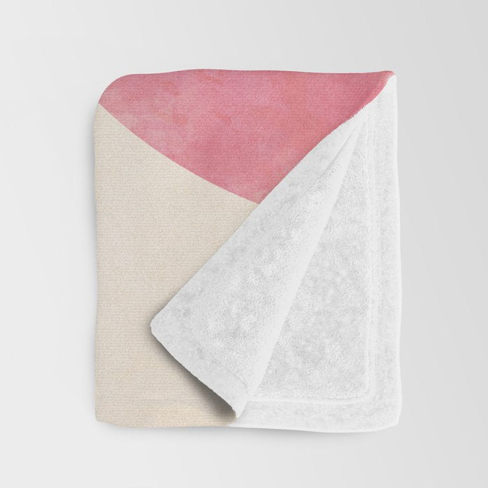 abstract organic shape pastel summer 3 Throw Blanket Gallery Image 3