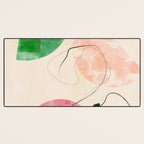 abstract organic shape pastel summer 3 Desk Mat Gallery Image 3