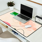 abstract organic shape pastel summer 3 Desk Mat Gallery Image 2