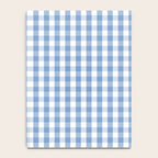 Classic Pale Blue Pastel Gingham Check Notebook Gallery Image 4