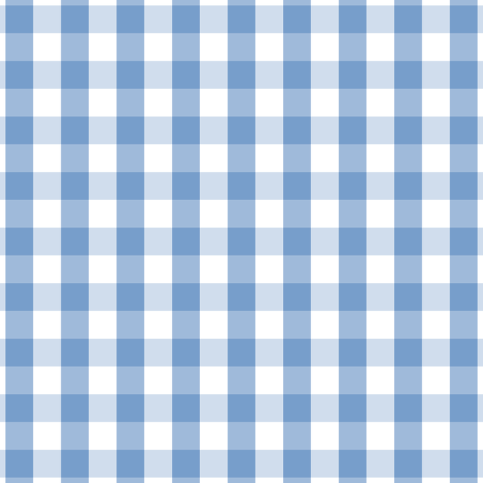 Classic Pale Blue Pastel Gingham Check Coffee Mug Gallery Image 2