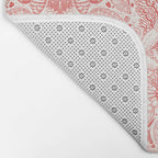 Beach treasures in coral red  Bath Mat Gallery Image 2