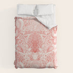 Beach treasures in coral red  Comforter Gallery Image 6