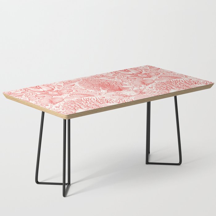 Beach treasures in coral red  Coffee Table Gallery Image 1