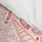 Beach treasures in coral red  Comforter Gallery Image 4