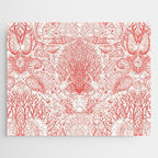 Beach treasures in coral red  Jigsaw Puzzle Gallery Image 1